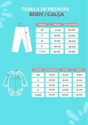 Imagem de Kit 1 Body e 2 Mijões Vira pé Flaphy Bordados A/V