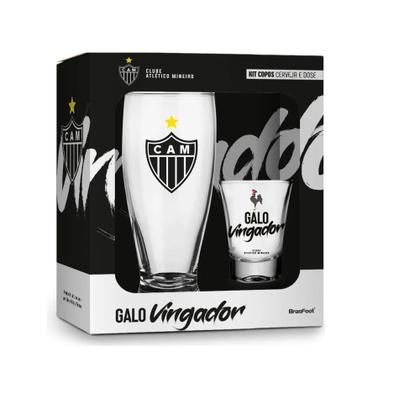 Imagem de Kit 1 copo munich e 1 copo dose atlético mg