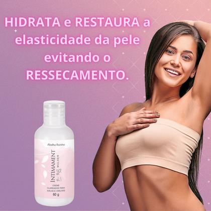 Imagem de Kit 1 Creme Clareador para Axilas e Virilhas Intimament + 2 Desodorante Intimament Mulher Morango