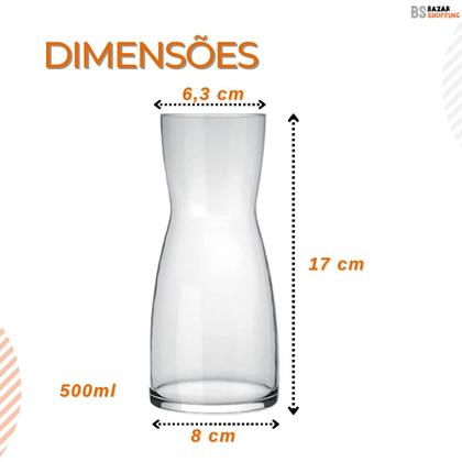 Imagem de Kit 1 Jarra Decanter 500ml + 6 Copos Dubai 480ml Vidro Nadir