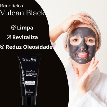 Imagem de Kit 1 Máscara Facial Vulcan Black + 1 Loção Clareadora