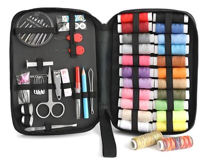 Imagem de Kit 1 Mini Máquina De Costura Com Mesa E Kit De Costura Cor Branco