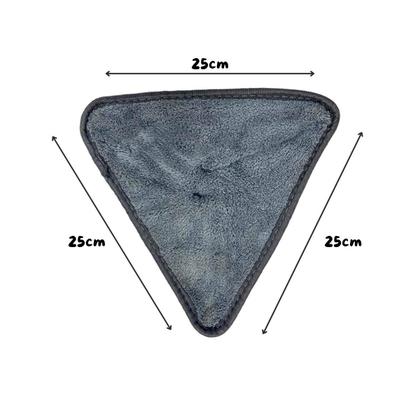 Imagem de Kit 1 Mop De Limpeza Giratório 360 Triângular + 2 Refil Facilidade Cantos mais Estreitos Lavavel Agilidade Reutilizável