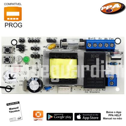 Imagem de Kit 1 Motor PPA 1/4CV Dz Hub 4m Crem 3 Control Portão 450Kg
