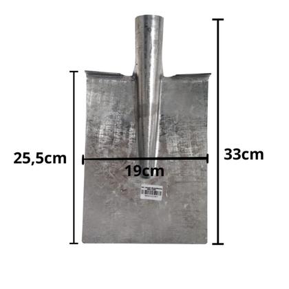 Imagem de Kit 1 Pá Cavar Quadrada + 1 Pá de Bico Galvanizada sem Cabo