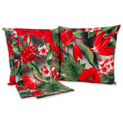 Imagem de Kit 1 Peseira QUEEN + 2 Capas de Almofadas 40cm x 40cm Piquet Favinho