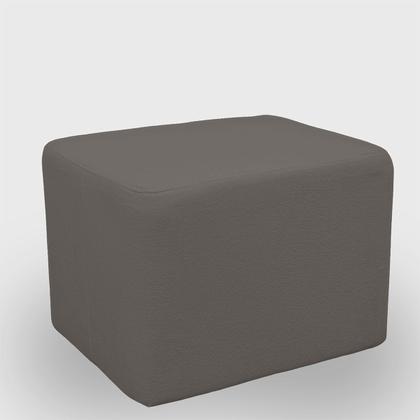 Imagem de Kit 1 Poltrona Com Sofá Curvo 2 Lugares Feijão mais Puff Retangular Bouclé Maranata