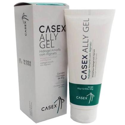 Imagem de Kit 1 Pomada Tubo Ally Gel Casex 85gr + Curativo Alginato Calcio E Sodio Caixa Com 10 Unidades