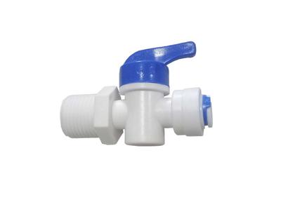 Imagem de KIT 1 Registro Engate 1/4 x Rosca 1/2 c/ 3 mts mangueira 1/4