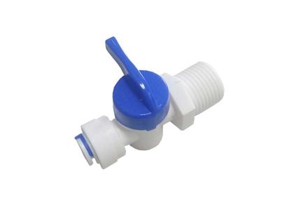 Imagem de KIT 1 Registro Engate 1/4 x Rosca 1/2 c/ 3 mts mangueira 1/4