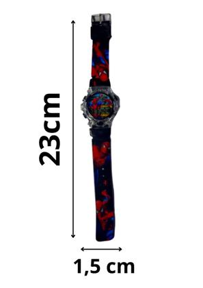 Imagem de Kit 1 Relógio Infantil Digital com luz Boné Homem Aranha