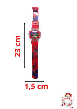 Imagem de Kit 1 Relógio Infantil Digital com luz Boné Homem Aranha