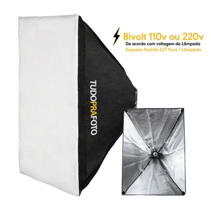 Imagem de Kit 1 Softbox 50x70 TUDOPRAFOTO Bivolt com Tripé