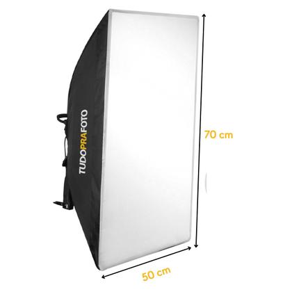 Imagem de Kit 1 Softbox 50x70 TUDOPRAFOTO Bivolt com Tripé