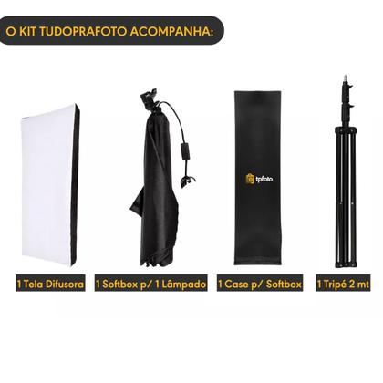 Imagem de Kit 1 Softbox 50x70 TUDOPRAFOTO Bivolt com Tripé