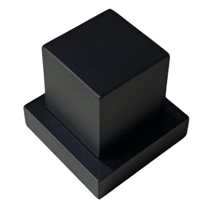 Imagem de Kit 10 Acabamento Metal Quadrado Registro Base Deca Preto