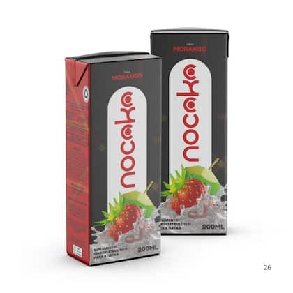 Imagem de Kit 10 Água de Coco Nocoko Sabor Morango 200ml
