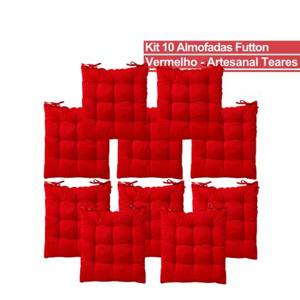 Imagem de Kit 10 Almofadas Assento Futton Design Liso Sofisticado