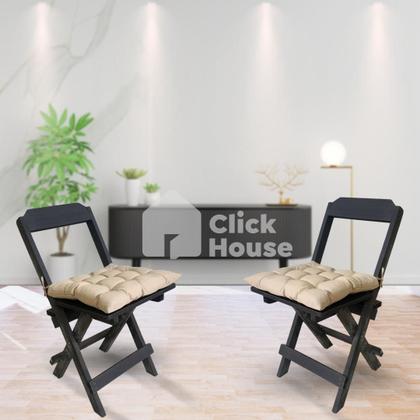 Imagem de Kit 10 Almofadas Assentos Futon Para Cadeira 35x35cm Cores Variadas