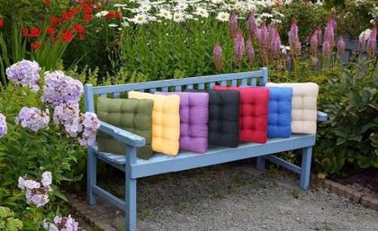 Imagem de Kit 10 Almofadas Assentos Futon Para Cadeira 35x35cm Cores Variadas