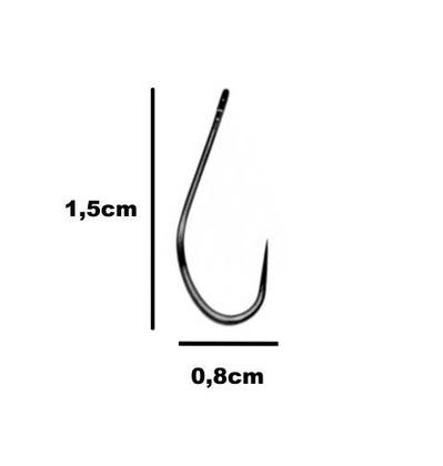 Imagem de Kit 10 Anzol Pesca S/ Farpa Fisga Iseama Sure Black N8 Crown