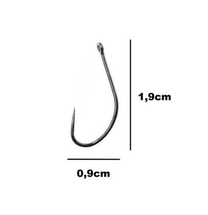 Imagem de Kit 10 Anzol Pesca Sem Farpa Fisga Maruseigo Sure N-12 Crown