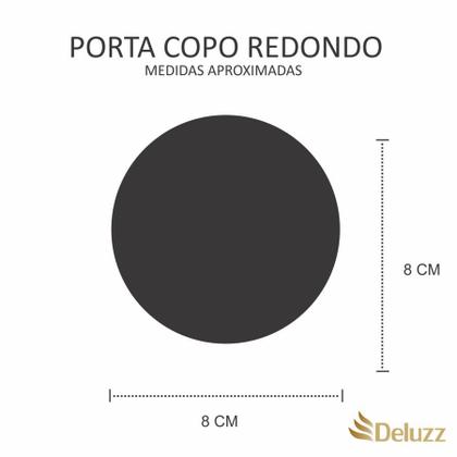 Imagem de Kit 10 Apoio para Copos Personalizado com o Cãozinho Presente Redondo