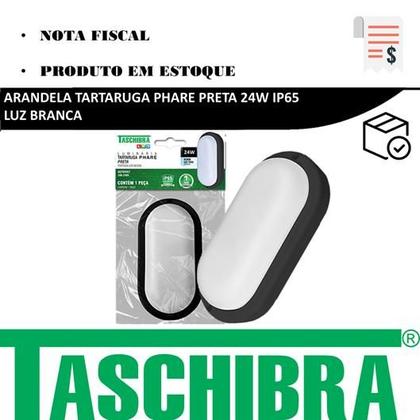 Imagem de Kit 10 Arandela Tartaruga Led 24w Preta Ip65 Luz Branca 6500K