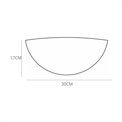 Imagem de Kit 10 Arandelas Taschibra Jurerê Vidro Meia Lua E27 Bivolt