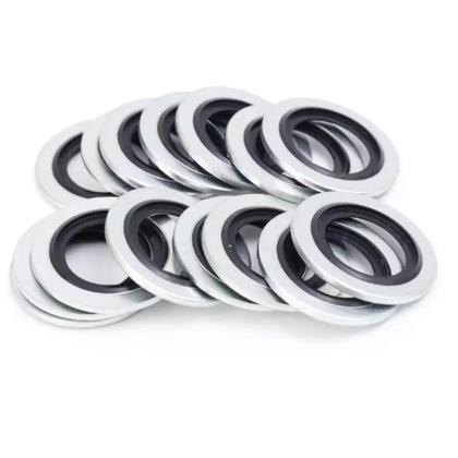 Imagem de Kit 10 arruelas junta vedaçao dreno oleo aluminio peugeot renault citroen