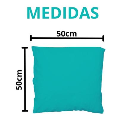 Imagem de Kit 10 Assento Para Cadeira Futon 50x50cm Cores Variadas Estampadas