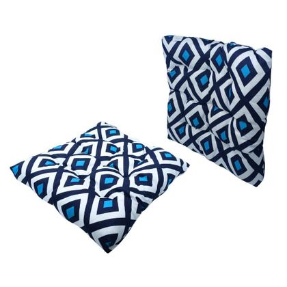 Imagem de Kit 10 Assento Para Cadeira Futon 50x50cm Cores Variadas Estampadas