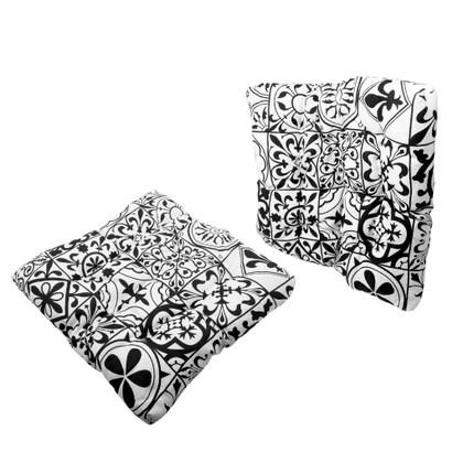 Imagem de Kit 10 Assento Para Cadeira Futon 50x50cm Cores Variadas Estampadas