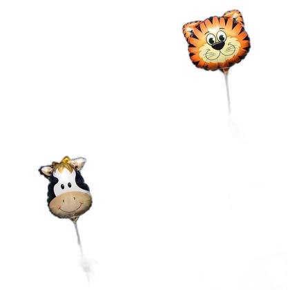 Imagem de Kit 10 Balão Safari Animais Metalizado 40Cm Decoração Festa