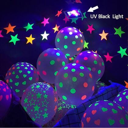Imagem de Kit 10 Balões Bexiga Neon Decoração de Festa 12 Polegadas
