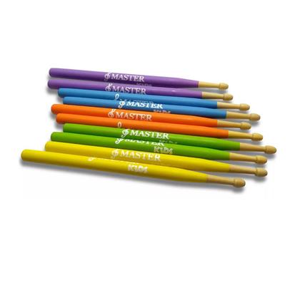 Imagem de Kit 10 Baquetas Infantil Master Kids Colors Liverpool Novo