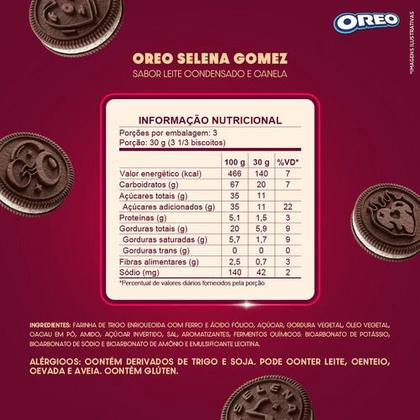 Imagem de Kit 10 Biscoito Oreo Selena Gomez - Leite Cond. E Canela 90g