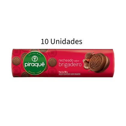 Imagem de Kit 10 Biscoito Recheado Piraquê 160g - sabores diversos