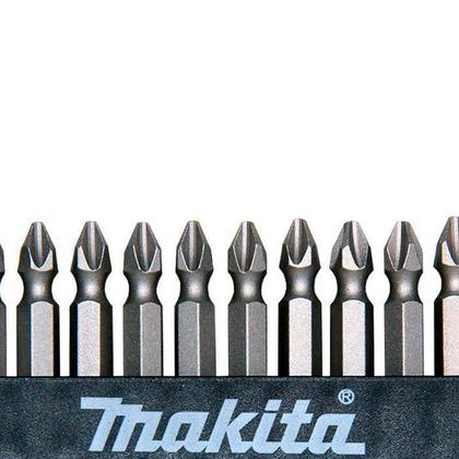Imagem de Kit 10 Bits Phillips 65Mm Ph2 Duplo Makita D-34366