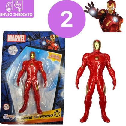 Imagem de Kit 10 Bonecos Colecionáveis Marvel Avengers Vingadores Homem De Ferro Capitão América Homem Aranha Hulk e Pantera Negra