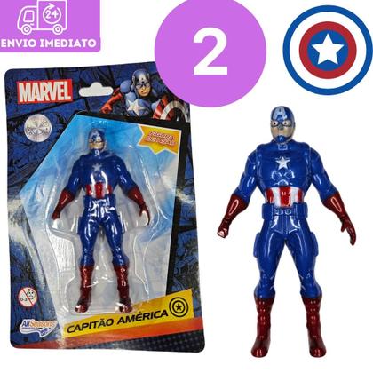 Imagem de Kit 10 Bonecos Colecionáveis Marvel Avengers Vingadores Homem De Ferro Capitão América Homem Aranha Hulk e Pantera Negra