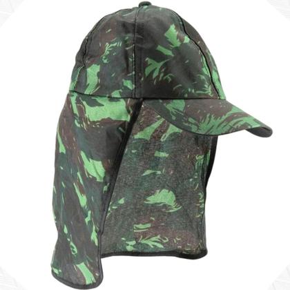 Imagem de Kit 10 Bonés Com Protetor Solar Nuca Pescoço Pesca Chapéu Pescador