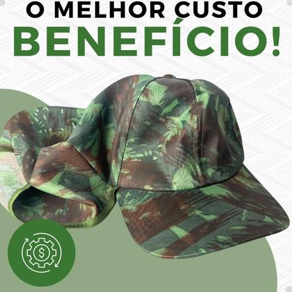 Imagem de Kit 10 Bonés Com Protetor Solar Nuca Pescoço Pesca Chapéu Pescador