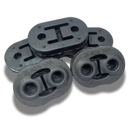 Imagem de Kit 10 Borrachas Coxim Escapamento Jac J2 J3 Honda Civic Fit