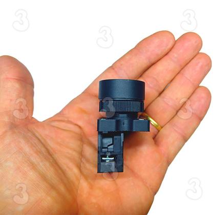 Imagem de Kit 10 Botão de Comando Pulsador Sem Trava Verde Impulso 1na Pulso 22mm EA31