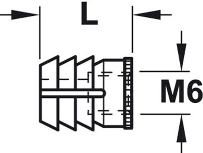 Imagem de kit 10 BUCHA M6 D8X11MM NYL
