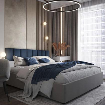 Imagem de Kit 10 Cabeceiras Adesivas de Cama Box Casal King Estofada Modulada 2,00mX45cm