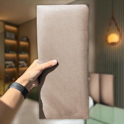 Imagem de Kit 10 Cabeceiras Adesivas de Cama Box Casal King Estofada Modulada 2,00mX45cm