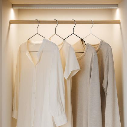 Imagem de Kit 10 Cabide Roupa Metal Emborrachado Antideslizante Closet