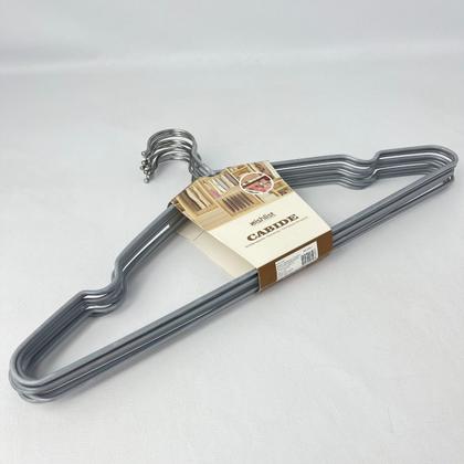 Imagem de Kit 10 Cabide Roupa Metal Emborrachado Antideslizante Closet